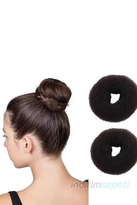 Sünger Topuz Tokası Saç Aksesuar 3 Adet 6cm-8cm-9cm - Indirimsepeti