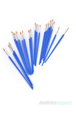 Sulu Boya Akrilik Boya Fırçası Sivri Uçlu Suluboya Fırça 100 Adet - Indirimsepeti