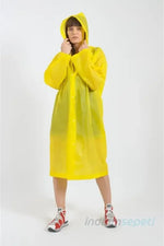 Yağmurluk Kadın Erkek Kapüşonlu Eva Sarı - Indirimsepeti
