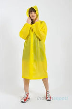 Yağmurluk Kadın Erkek Kapüşonlu Eva Sarı - Indirimsepeti