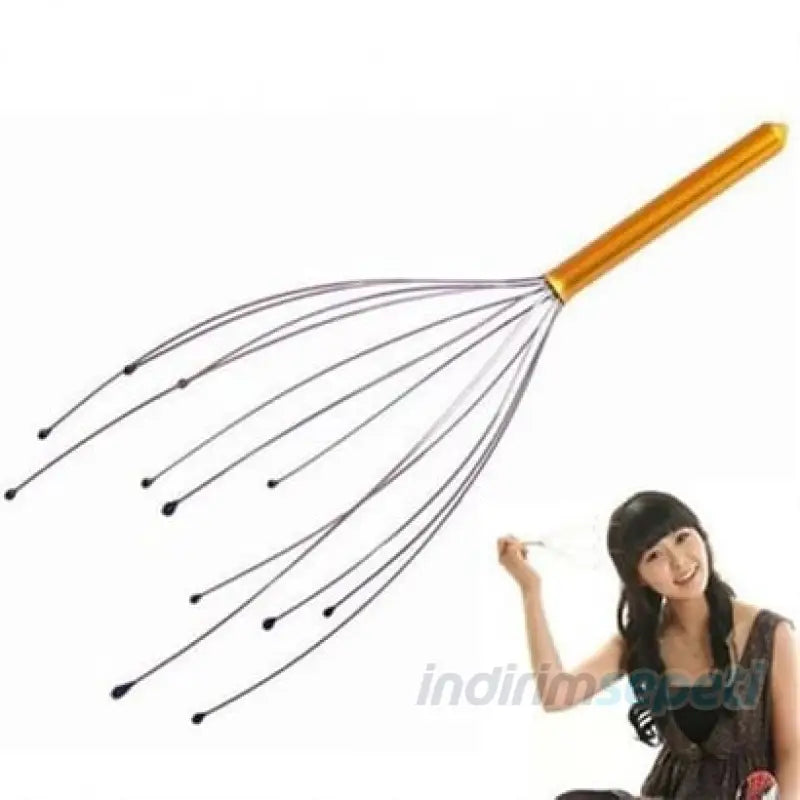 Yumuşak Uçlu Pratik Rahatlatıcı Kafa Kaşıma Teli ve Masaj Aleti - Indirimsepeti