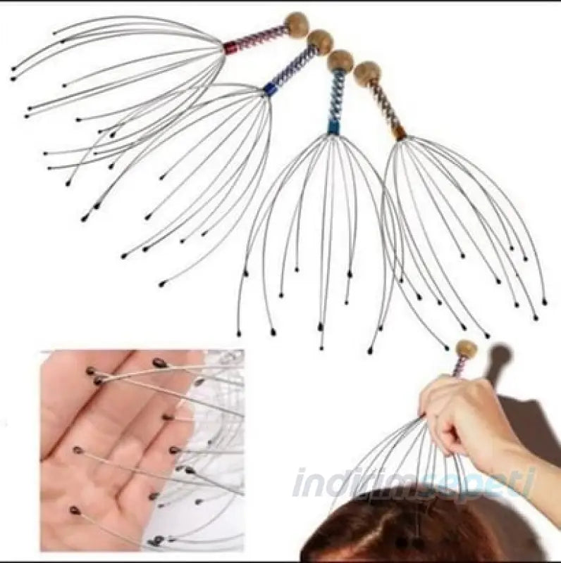 Yumuşak Uçlu Pratik Rahatlatıcı Kafa Kaşıma Teli ve Masaj Aleti - Indirimsepeti